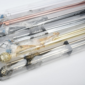 <span class=keywords><strong>PVC</strong></span> ve demir malzeme ile kolay kurulum Metal perde çubuğu seti aksesuar rekabetçi fiyat için braket rayları içerir - Product Image 3