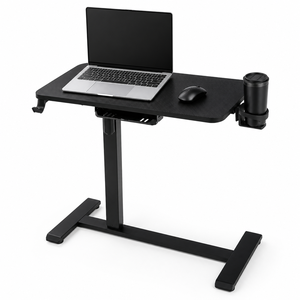 Bureau d'ordinateur portable électrique réglable en hauteur AOR, pivotant à 360 degrés, pliable, en métal, avec <span class=keywords><strong>support</strong></span> pour tasse, vente en gros d'usine - Product Image 1