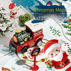 Nuovo Mini Puzzle Natalizio Cross-Border, Veicolo Giocattolo a Frizione in Plastica per Costruzione Scenica Fai-da-Te per Bambini TAGO TOYS 1:20 - Product Image 3