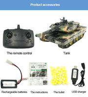 Tanque RC Heng Long 3809 que Dispara Balas, Escala 1/24, Modelo Panther Jungle, Control Remoto de 2.4ghz, Juguetes de Tanque, Regalos para Principiantes
