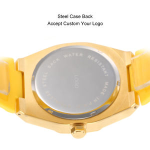 Reloj de cuarzo con esfera de 42mm para <span class=keywords><strong>hombre</strong></span> al por mayor, cómoda caja octogonal con correa de silicona y fecha, diseño elegante - Product Image 3