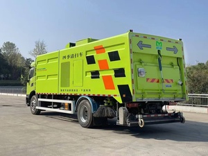 Camion balayeuse routière Dongfeng Tianjin 4x2 8 tonnes avec fonctions de lavage, pulvérisation et aspiration pour le nettoyage des routes - Product Image 3