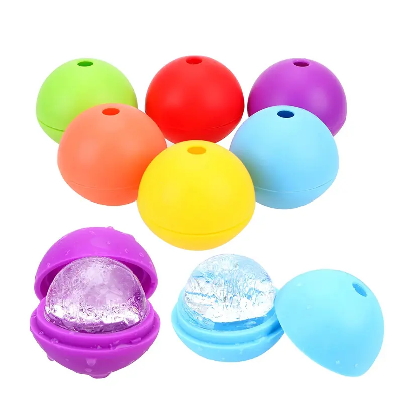 Silicone softshell gelo facial claro cocktails esfera uísque grande portátil sorvete bola fabricante molde