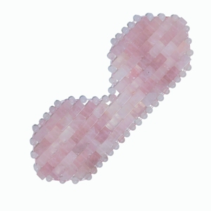 Masque de massage pour les yeux en pierre de quartz rose naturelle à 100 %, pour spa - Product Image 6