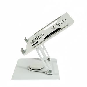 Soporte Ajustable para Portátil de Metal, Soporte de Enfriamiento Giratorio de 360 Grados, Soporte Plegable para Portátil con Ventiladores Integrados USB - Product Image 2