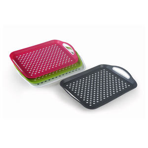 Plateau de service en plastique avec surface en caoutchouc antidérapante, pour table, <span class=keywords><strong>lit</strong></span>, petit-déjeuner, dîner, fruits, nourriture - Product Image 2
