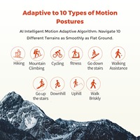 Exoesqueleto de Fibra de Carbono Ultraligero de 2 kg, Ayuda para Caminar, Asistencia para las Piernas, Dispositivo de Asistencia para Escalar Montañas, Robot de Energía para Exteriores