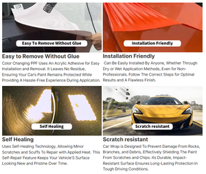 Vente en gros d'usine de <span class=keywords><strong>film</strong></span> d'emballage couleur PPF <span class=keywords><strong>film</strong></span> d'emballage de carrosserie automobile <span class=keywords><strong>film</strong></span> de protection de peinture en rouleau de vinyle - Product Image 5