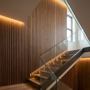 Panneau acoustique en bois intérieur personnalisable, couleur noire, placage de bois <span class=keywords><strong>ardoise</strong></span>, revêtement acoustique Akupanel pour chambres - Product Image 6