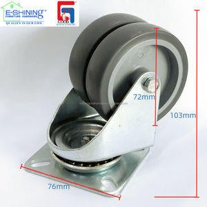 Rueda Giratoria de Doble Rodamiento de Alta Resistencia, Precio de Fábrica, 2 Pulgadas - Product Image 5