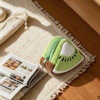 Schattig fruit pluche portemonnee sleutelhanger watermeloen oranje mini opbergtasje pluche hanger tas ornament cadeau