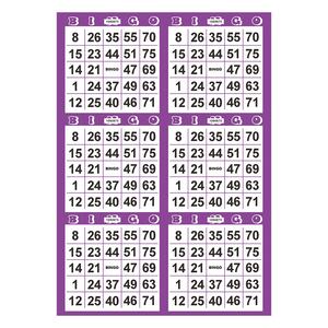 NUEVA Venta 75 Ball Bingo Card Impresión digital Juego de juego Ticket Play Paper Bingo - Product Image 5