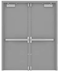 Steel Fireproof Safety <strong>Doors</strong> Suitable for Apartment Hospitals. Anti-theft and Heat Insulation. 30 - 90 Minutes. - Product Image 3