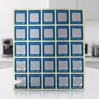 Autocollant adhésif personnalisé sensible à la chaleur, imperméable, résistant à l'huile, pour enregistrement de température, point unique 100°C
