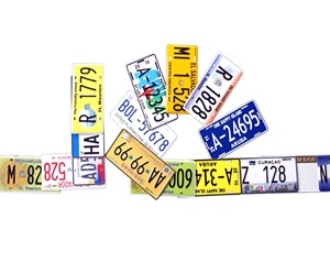 Placa decorativa para matrícula de motocicleta, Logo personalizado, Retro, Color, decoración - Product Image 2
