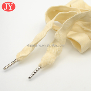 Cordon de serrage en sangle beige personnalisé de 20 <span class=keywords><strong>mm</strong></span> avec embout en métal, élastique et écologique pour vêtements, chaussures et accessoires de sweat-shirts - Product Image 3