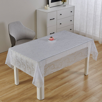 Nappe en PVC à dentelle florale RNPT, imperméable, résistante à l'huile, facile à nettoyer, protection de table pour la cuisine, la salle à manger, la maison, les fêtes