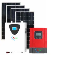 Sistema de painel solar, 2022 energia solar para casa sistema de energia solar 50kw 20kw 10kw sistema solar 5kw sistemas de armazenamento de energia solar