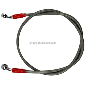 Manguera de Freno Universal Trenzada de Acero Inoxidable AN3, Manguera de Embrague para Honda, Yamaha, Suzuki, Bajaj Auto, AKT Motors, Italika, <span class=keywords><strong>Shineray</strong></span> - Product Image 5