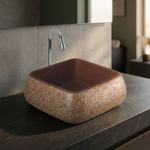 Vasque rectangulaire en céramique moderne, finition mate, grandes, moyennes et petites tailles, pour salle de bain d'hôpital (vente en gros) - Product Image 3