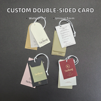 Carte de remerciement en plastique étanche en gros, carte cadeau de mariage, carte de visite NFC, personnalisation du logo de marque, chaussettes personnalisées double face