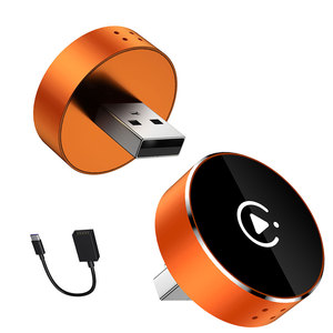 อะแดปเตอร์กล่องมินิ RGB แบบมีสายเป็นไร้สายสำหรับ Apple OEM วิทยุติดรถยนต์พร้อม USB / Type-C ปลั๊กและเล่นบนรถอัจฉริยะ <span class=keywords><strong>iPhone</strong></span> CarPlay - Product Image 1