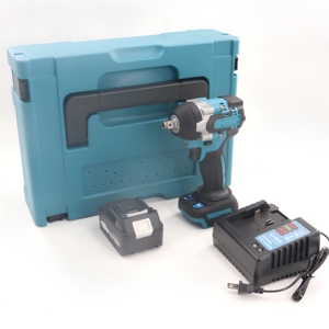 Llave de impacto eléctrica sin escobillas de iones de litio de alto torque 800N, destornillador recargable de grado industrial con portabrocas de impacto - Product Image 6