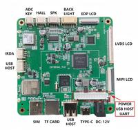 Carte mère de signalisation numérique: amplificateur audio intégré, lecteurs d'écrans LVDS/EDP/MIPI, module 4G/5G LTE, système de publication à distance