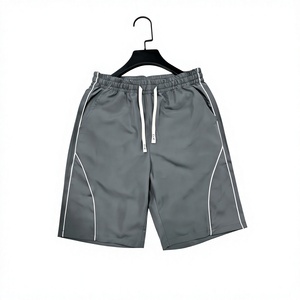 2025 Customized Logo <b>Women's</b> Casual Mid Printed Breathable Eco-Friendly Anti-Wrinkle 100% Cotton Knitted Splicing Gym <b>Shorts</b> - Product Image 4