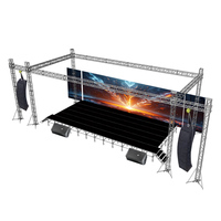 Portable en alliage d'aluminium Studio Box Truss Speaker Stand DJ Light Lift Tower Stage Spigot Triangle Square Pattern