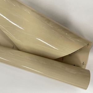 Film d'emballage de carrosserie auto-adhésif en cristal brillant crème jaune Rouleau complet de vinyle de véhicule avec colle à faible adhérence PVC anti-rayures - Product Image 6