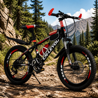 Vélo de montagne pour enfants de 20 pouces, garçons et filles, cadre en acier, freins à disque avec roues d'apprentissage, vitesse unique, vélo pour enfants de 8 à 12 ans