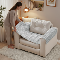 Coussins et housses de canapé modernes en polyester solide, coton lavé, respirants, en velours jacquard, antidérapants, lavables et imperméables