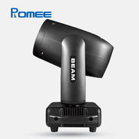 Mini projecteur à tête mobile 230W/295W DMX512 avec anneau de pixels RGB et effet de poursuite pour DJ, club, fête, événement, spectacle, scène