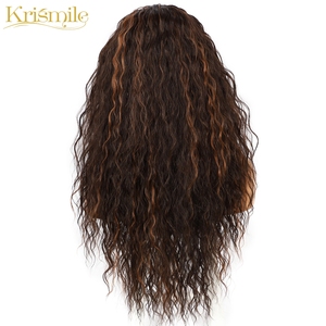 <span class=keywords><strong>Drag</strong></span> <span class=keywords><strong>Queen</strong></span>-<span class=keywords><strong>Peluca</strong></span> <span class=keywords><strong>de</strong></span> cabello rizado para mujer, cabello largo para fiestas, viajes, vacaciones, sin pegamento, color marrón, 2 bandas gratis - Product Image 4
