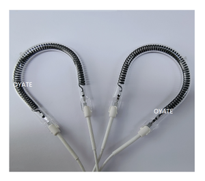 100mm 220V 900W en forma de pera pequeño calentador solar lámpara de calefacción tubo de fibra de carbono accesorios de anillo de estufa eléctrica infrarroja - Product Image 5