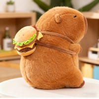 Jouets en peluche mignons en forme de chapeau haut de forme Kapibala de 31 à 50 cm, créatifs et amusants, en coton PP, en maille, anti-stress, capybara, cochon d'Inde, fête d'anniversaire