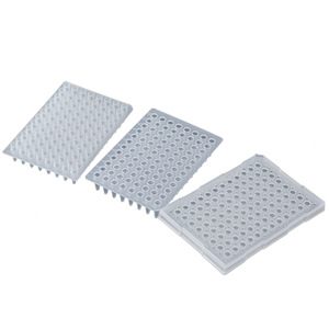 Plastic Pcr <b>Plates</b> 96 Well 0.1 0.2ml Polypropylene Skirted <b>Surface</b> For Laboratory Use - Product Image 1