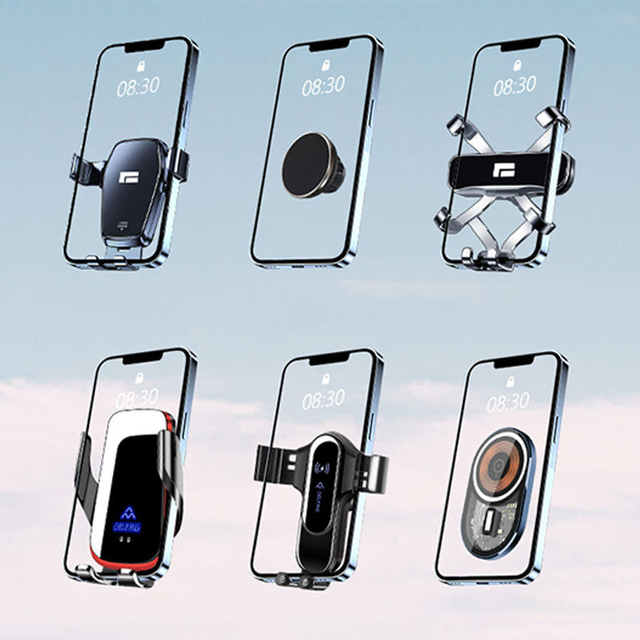 New Design Various Styles Aluminum Alloy Center Console Dashboard Stand Mobile Phone Holder for Rox 01 Accessories