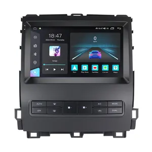 トヨタランドクルーザープラド/レクサスGX470 J1202002-2009ボイスコントロールカーラジオ用M6 PRO Android 12 GPSカービデオ