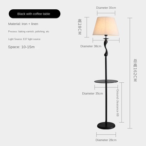 Hotel Factory Metal <b>Frame</b> LED Floor Lamp with <b>Pink</b> & Yellow Cloth Cover E27 Base for Living Room & Bedroom Home Decoration - Product Image 6