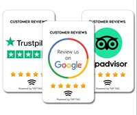 Instagram Facebook Google NFC Reviews Card Código QR programable Nfc Tarjeta de revisión digital sin contacto