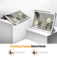 Usine En Gros De Luxe En Cuir Tri-fold Stand 11 Pouces Housse De Protection Pour 2023 Google Pixel Tablet Pc