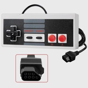 Classic <b>Wired</b> Gamepad with Vibration Motor for NESes Retro Joystick ABS Material - Product Image 2