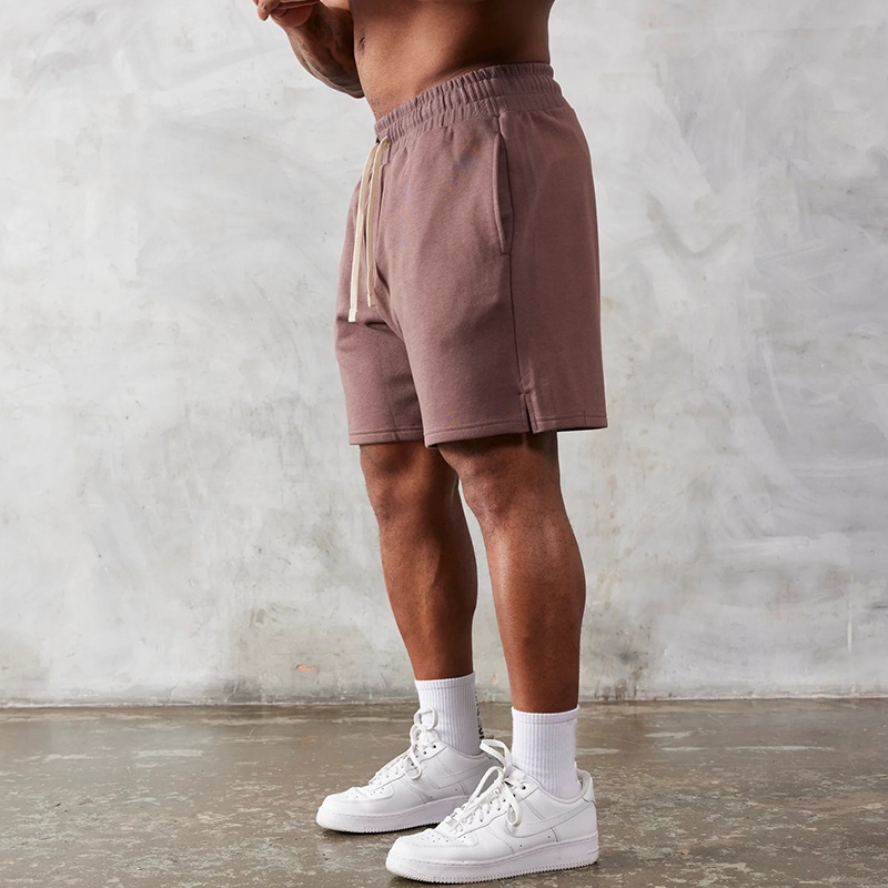 Cotton Printed Washed Gym Shorts