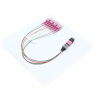 Câble de brassage optique MTP/MPO vers LC à 8 cœurs pour centre de données, câblage haute densité