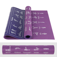 Tapis de yoga portable pliable en PVC écologique pour débutants, pour le Yoga, le Pilates et les exercices au sol, meilleure vente