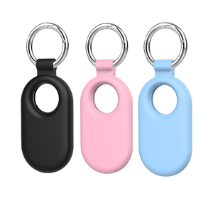 Anti-perte Key Finder Wallet Pet Tracker Housse de protection Étui en silicone pour Samsung <span class=keywords><strong>Galaxy</strong></span> SmartTag 2 avec porte-clés - Product Image 1