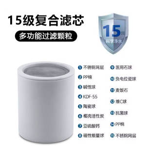 Cartucho de filtro de ducha de 15 etapas de plástico de fácil instalación para uso doméstico - Product Image 4