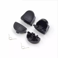 Kit de pièces de rechange pour manette PS4 Pro Slim : joysticks 3D, sticks analogiques, boutons de déclenchement L1 R1 L2 R2, caoutchoucs conducteurs